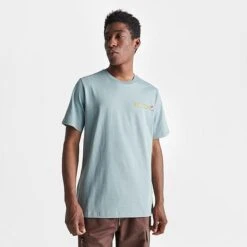 Men's Converse Fruit Band Graphic T-Shirt Tidepool Grey - 10024748 052 -Deals Adidas Store 10024748 052 M3