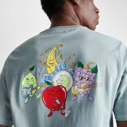 Men's Converse Fruit Band Graphic T-Shirt Tidepool Grey - 10024748 052 -Deals Adidas Store 10024748 052 M5
