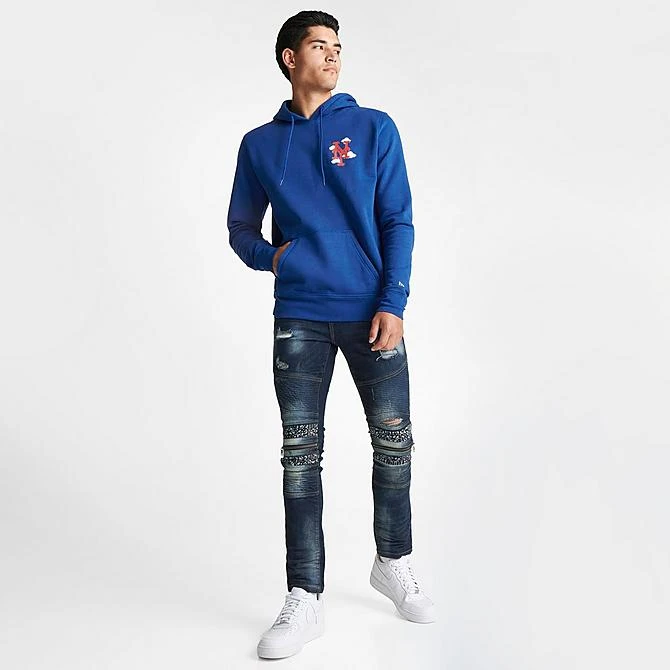 Men's New Era New York Mets MLB Clouds Hoodie Blue - 13090799 400 4 Men's New Era New York Mets MLB Clouds Hoodie Blue - 13090799 400 - Image 2