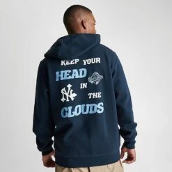 Men's New Era New York Yankees MLB Clouds Hoodie Navy - 13090825 410