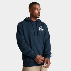 Men's New Era New York Yankees MLB Clouds Hoodie Navy - 13090825 410 -Deals Adidas Store 13090825 410 M3