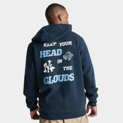 Men's New Era New York Yankees MLB Clouds Hoodie Navy - 13090825 410 -Deals Adidas Store 13090825 410 M4