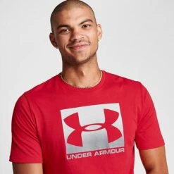 Men's Under Armour Sportstyle Boxed T-Shirt Red/Steel - 1329581 600 12 Men's Under Armour Sportstyle Boxed T-Shirt Red/Steel - 1329581 600 -Deals Adidas Store 1329581 600 M5
