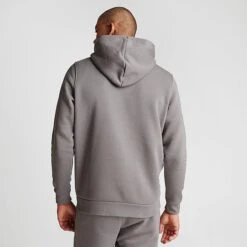 Men's Under Armour Essential Fleece Hoodie Pewter/White - 1373880 294 -Deals Adidas Store 1373880 294 M4