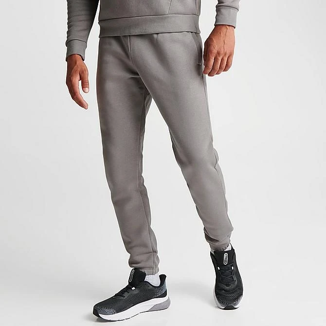 Men's Under Armour Essential Fleece Jogger Pants Pewter/White - 1373882 294 5 Men's Under Armour Essential Fleece Jogger Pants Pewter/White - 1373882 294 - Image 3