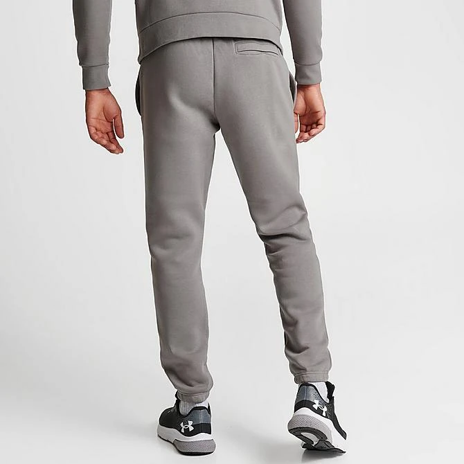 Men's Under Armour Essential Fleece Jogger Pants Pewter/White - 1373882 294 6 Men's Under Armour Essential Fleece Jogger Pants Pewter/White - 1373882 294 - Image 4
