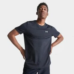 Men's Under Armour UA Seamless Grid T-Shirt Black - 1376921 001