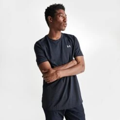 Men's Under Armour UA Seamless Grid T-Shirt Black - 1376921 001 -Deals Adidas Store 1376921 001 M3