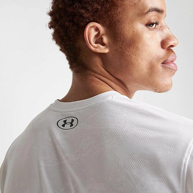 Men's Under Armour UA Tech Vent Jacquard T-Shirt Grey Mist - 1377052 006 8 Men's Under Armour UA Tech Vent Jacquard T-Shirt Grey Mist - 1377052 006 - Image 6