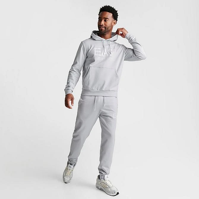 Men's Emporio Armani EA7 Train Visibility Pullover Hoodie Oyster - 3RPM62 054 4 Men's Emporio Armani EA7 Train Visibility Pullover Hoodie Oyster - 3RPM62 054 - Image 2