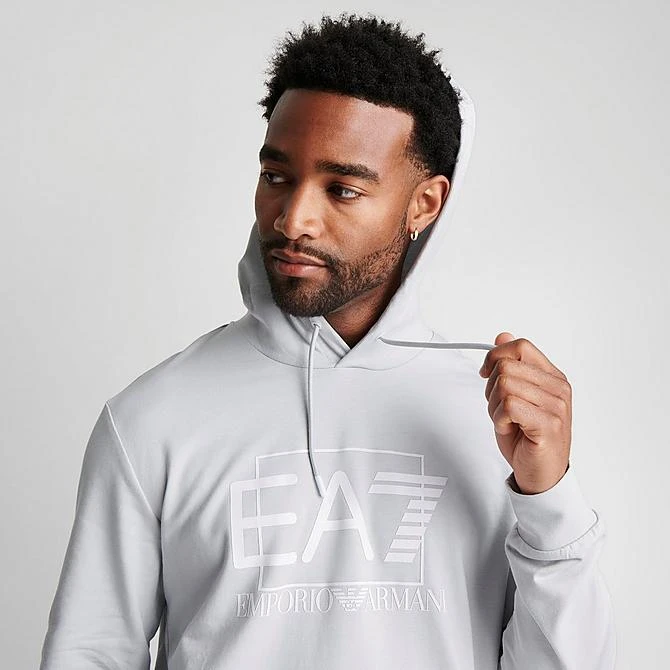 Men's Emporio Armani EA7 Train Visibility Pullover Hoodie Oyster - 3RPM62 054 7 Men's Emporio Armani EA7 Train Visibility Pullover Hoodie Oyster - 3RPM62 054 - Image 5