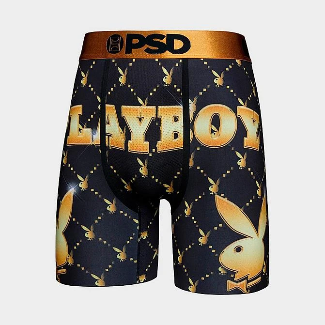 Men's PSD Monogram Lux Playboy Underwear Black/Gold - 42218001 001 3 Men's PSD Monogram Lux Playboy Underwear Black/Gold - 42218001 001