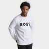 Men's Hugo Boss Salbo Crewneck Sweatshirt White/Black - 50482898 100 2 Men's Hugo Boss Salbo Crewneck Sweatshirt White/Black - 50482898 100 -Deals Adidas Store 50482898 100 M1