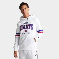 Men's Hugo Boss X NFL New York Giants Pullover Hoodie Natural - 50497505 102