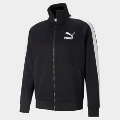 Men's Puma Iconic T7 Track Jacket Puma Black - 53009401 001 -Deals Adidas Store 53009401 001 M4