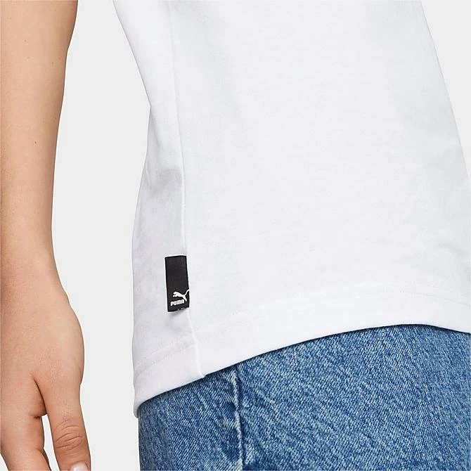 Puma Downtown Pride Embroidered Logo T-Shirt Puma White - 53830802 100 7 Puma Downtown Pride Embroidered Logo T-Shirt Puma White - 53830802 100 - Image 5