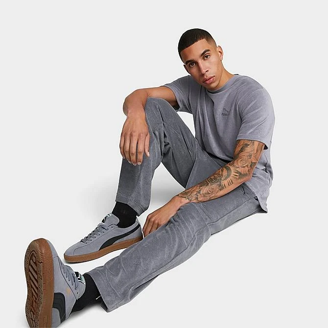 Men's Puma Classics Towelling T-Shirt Grey Tile - 62262469 060 4 Men's Puma Classics Towelling T-Shirt Grey Tile - 62262469 060 - Image 2