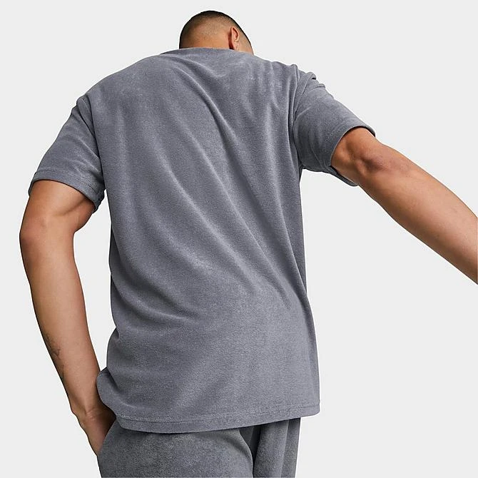 Men's Puma Classics Towelling T-Shirt Grey Tile - 62262469 060 5 Men's Puma Classics Towelling T-Shirt Grey Tile - 62262469 060 - Image 3