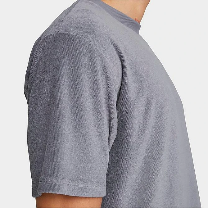 Men's Puma Classics Towelling T-Shirt Grey Tile - 62262469 060 7 Men's Puma Classics Towelling T-Shirt Grey Tile - 62262469 060 - Image 5