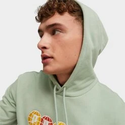 Puma Worldwide Graphic Pullover Hoodie Puma Black - 62264654 300 -Deals Adidas Store 62264654 300 M4