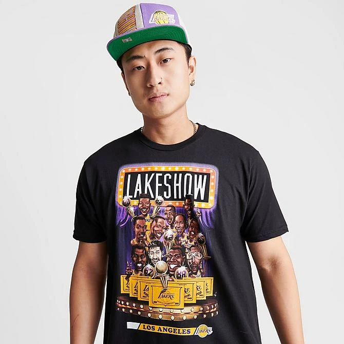 Men's Mitchell & Ness Los Angeles Lakers NBA Lake Show Graphic T-Shirt Black - 7LALBLCK 010 7 Men's Mitchell & Ness Los Angeles Lakers NBA Lake Show Graphic T-Shirt Black - 7LALBLCK 010 - Image 5