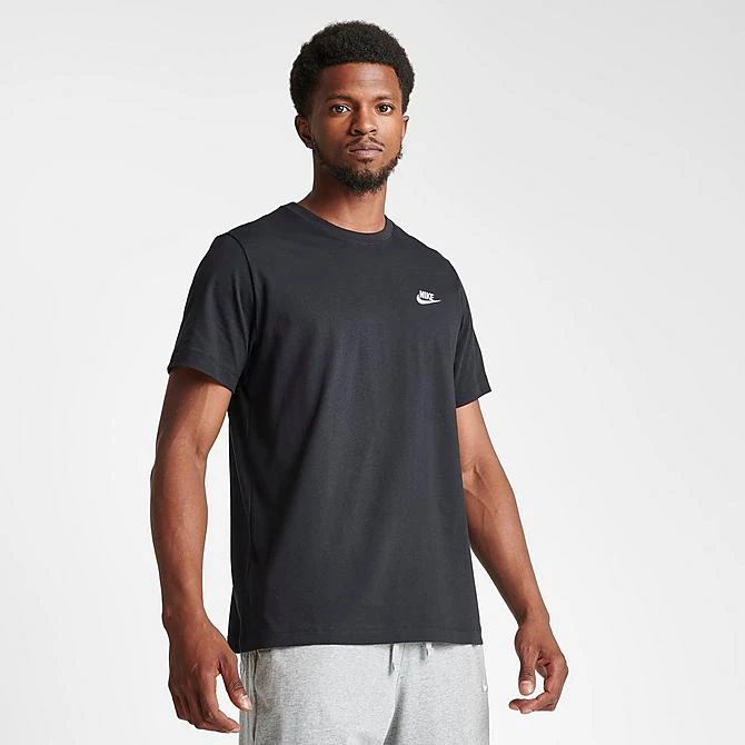 Nike Sportswear Club T-Shirt Black/White - AR4997 013 5 Nike Sportswear Club T-Shirt Black/White - AR4997 013 - Image 3