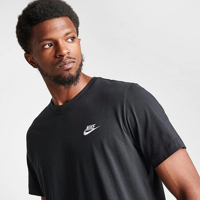 Nike Sportswear Club T-Shirt Black/White - AR4997 013 7 Nike Sportswear Club T-Shirt Black/White - AR4997 013 - Image 5