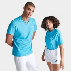 Nike Sportswear Club T-Shirt Baltic Blue - AR4997 416