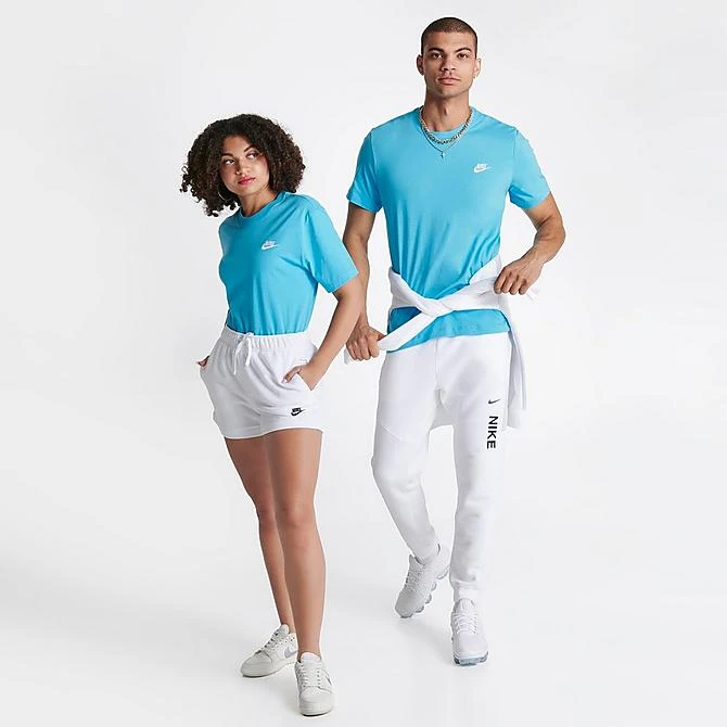 Nike Sportswear Club T-Shirt Baltic Blue - AR4997 416 4 Nike Sportswear Club T-Shirt Baltic Blue - AR4997 416 - Image 2