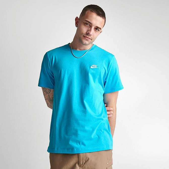 Nike Sportswear Club T-Shirt Baltic Blue - AR4997 416 5 Nike Sportswear Club T-Shirt Baltic Blue - AR4997 416 - Image 3