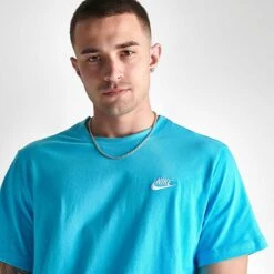 Nike Sportswear Club T-Shirt Baltic Blue - AR4997 416 11 Nike Sportswear Club T-Shirt Baltic Blue - AR4997 416 -Deals Adidas Store AR4997 416 M5