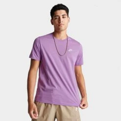 Nike Sportswear Club T-Shirt Violet Shock - AR4997 591