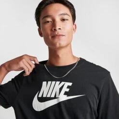 Men's Nike Sportswear Icon Futura T-Shirt Black/White - AR5004 010 11 Men's Nike Sportswear Icon Futura T-Shirt Black/White - AR5004 010 -Deals Adidas Store AR5004 010 M5