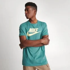 Men's Nike Sportswear Icon Futura T-Shirt Mineral Teal - AR5004 379 9 Men's Nike Sportswear Icon Futura T-Shirt Mineral Teal - AR5004 379 -Deals Adidas Store AR5004 379 M3