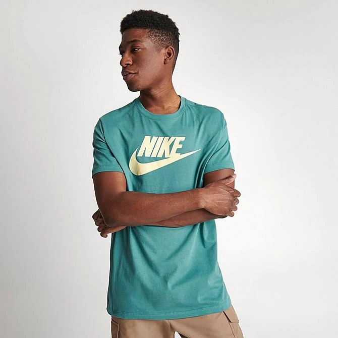 Men's Nike Sportswear Icon Futura T-Shirt Mineral Teal - AR5004 379 5 Men's Nike Sportswear Icon Futura T-Shirt Mineral Teal - AR5004 379 - Image 3