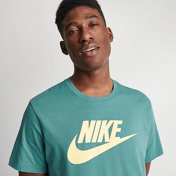 Men's Nike Sportswear Icon Futura T-Shirt Mineral Teal - AR5004 379 7 Men's Nike Sportswear Icon Futura T-Shirt Mineral Teal - AR5004 379 - Image 5