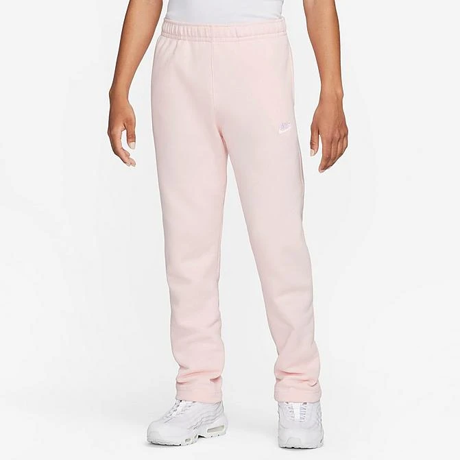 Men's Nike Sportswear Club Fleece Sweatpants Pink Bloom/Pink Bloom/White - BV2707 686 3 Men's Nike Sportswear Club Fleece Sweatpants Pink Bloom/Pink Bloom/White - BV2707 686