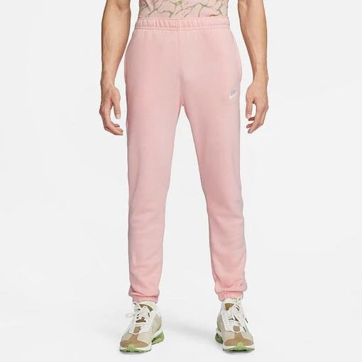Men's Nike Sportswear Club Jersey Jogger Pants Pink Bloom/Pink Bloom/White - BV2737 686 6 Men's Nike Sportswear Club Jersey Jogger Pants Pink Bloom/Pink Bloom/White - BV2737 686 -Deals Adidas Store BV2737 686 M1