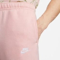 Men's Nike Sportswear Club Jersey Jogger Pants Pink Bloom/Pink Bloom/White - BV2737 686 -Deals Adidas Store BV2737 686 M4