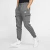 Men's Nike Sportswear Club Fleece Cargo Jogger Pants Charcoal Heather/Anthracite/White - CD3129 071 1 Men's Nike Sportswear Club Fleece Cargo Jogger Pants Charcoal Heather/Anthracite/White - CD3129 071 -Deals Adidas Store CD3129 071 M1