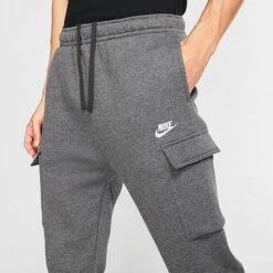 Men's Nike Sportswear Club Fleece Cargo Jogger Pants Charcoal Heather/Anthracite/White - CD3129 071 10 Men's Nike Sportswear Club Fleece Cargo Jogger Pants Charcoal Heather/Anthracite/White - CD3129 071 -Deals Adidas Store CD3129 071 M4