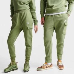 Men's Nike Sportswear Club Fleece Cargo Jogger Pants Alligator/Alligator/White - CD3129 334
