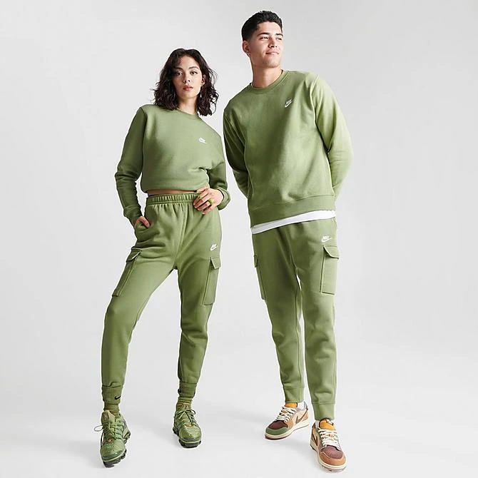 Men's Nike Sportswear Club Fleece Cargo Jogger Pants Alligator/Alligator/White - CD3129 334 4 Men's Nike Sportswear Club Fleece Cargo Jogger Pants Alligator/Alligator/White - CD3129 334 - Image 2