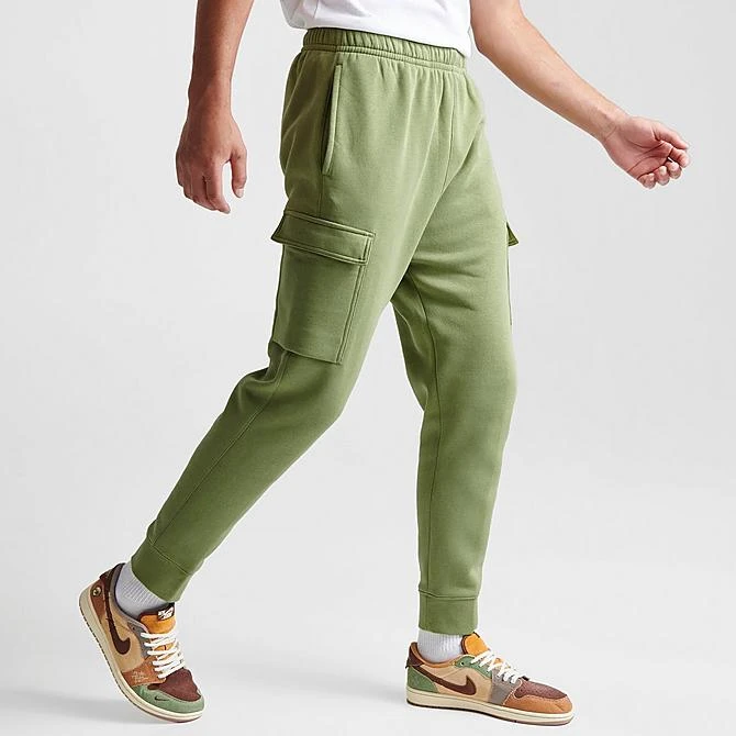 Men's Nike Sportswear Club Fleece Cargo Jogger Pants Alligator/Alligator/White - CD3129 334 5 Men's Nike Sportswear Club Fleece Cargo Jogger Pants Alligator/Alligator/White - CD3129 334 - Image 3
