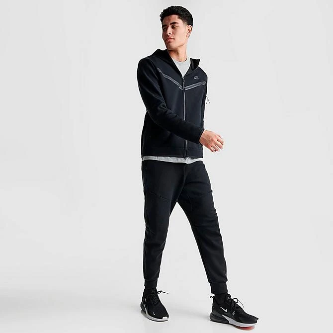 Men's Nike Sportswear Tech Fleece Taped Full-Zip Hoodie Black - CU4489 010 4 Men's Nike Sportswear Tech Fleece Taped Full-Zip Hoodie Black - CU4489 010 - Image 2