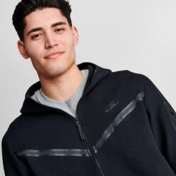 Men's Nike Sportswear Tech Fleece Taped Full-Zip Hoodie Black - CU4489 010 12 Men's Nike Sportswear Tech Fleece Taped Full-Zip Hoodie Black - CU4489 010 -Deals Adidas Store CU4489 010 M5