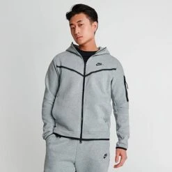 Men's Nike Sportswear Tech Fleece Taped Full-Zip Hoodie Dark Grey Heather/Black - CU4489 063 10 Men's Nike Sportswear Tech Fleece Taped Full-Zip Hoodie Dark Grey Heather/Black - CU4489 063 -Deals Adidas Store CU4489 063 M3