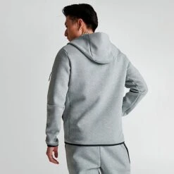 Men's Nike Sportswear Tech Fleece Taped Full-Zip Hoodie Dark Grey Heather/Black - CU4489 063 11 Men's Nike Sportswear Tech Fleece Taped Full-Zip Hoodie Dark Grey Heather/Black - CU4489 063 -Deals Adidas Store CU4489 063 M4
