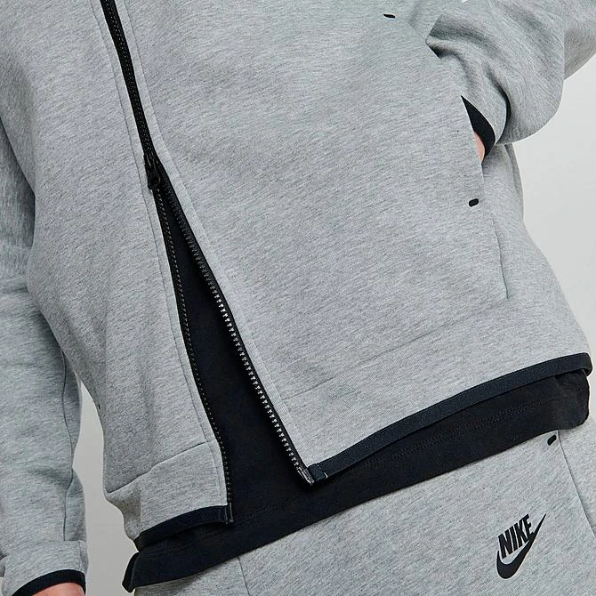 Men's Nike Sportswear Tech Fleece Taped Full-Zip Hoodie Dark Grey Heather/Black - CU4489 063 8 Men's Nike Sportswear Tech Fleece Taped Full-Zip Hoodie Dark Grey Heather/Black - CU4489 063 - Image 6