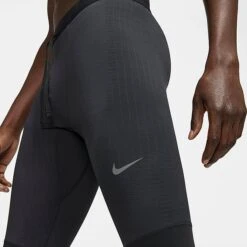 Men's Nike Phenom Elite Dri-FIT Running Tights Black/Reflective Silver - CZ8823 010 -Deals Adidas Store CZ8823 010 M4